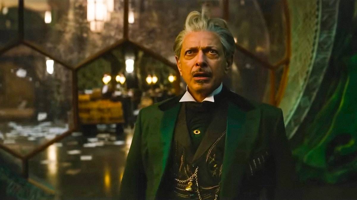 Wizard (Jeff Goldblum) observing something with great surprise in Wicked Wizard (Jeff Goldblum) observing something with great surprise in Wicked