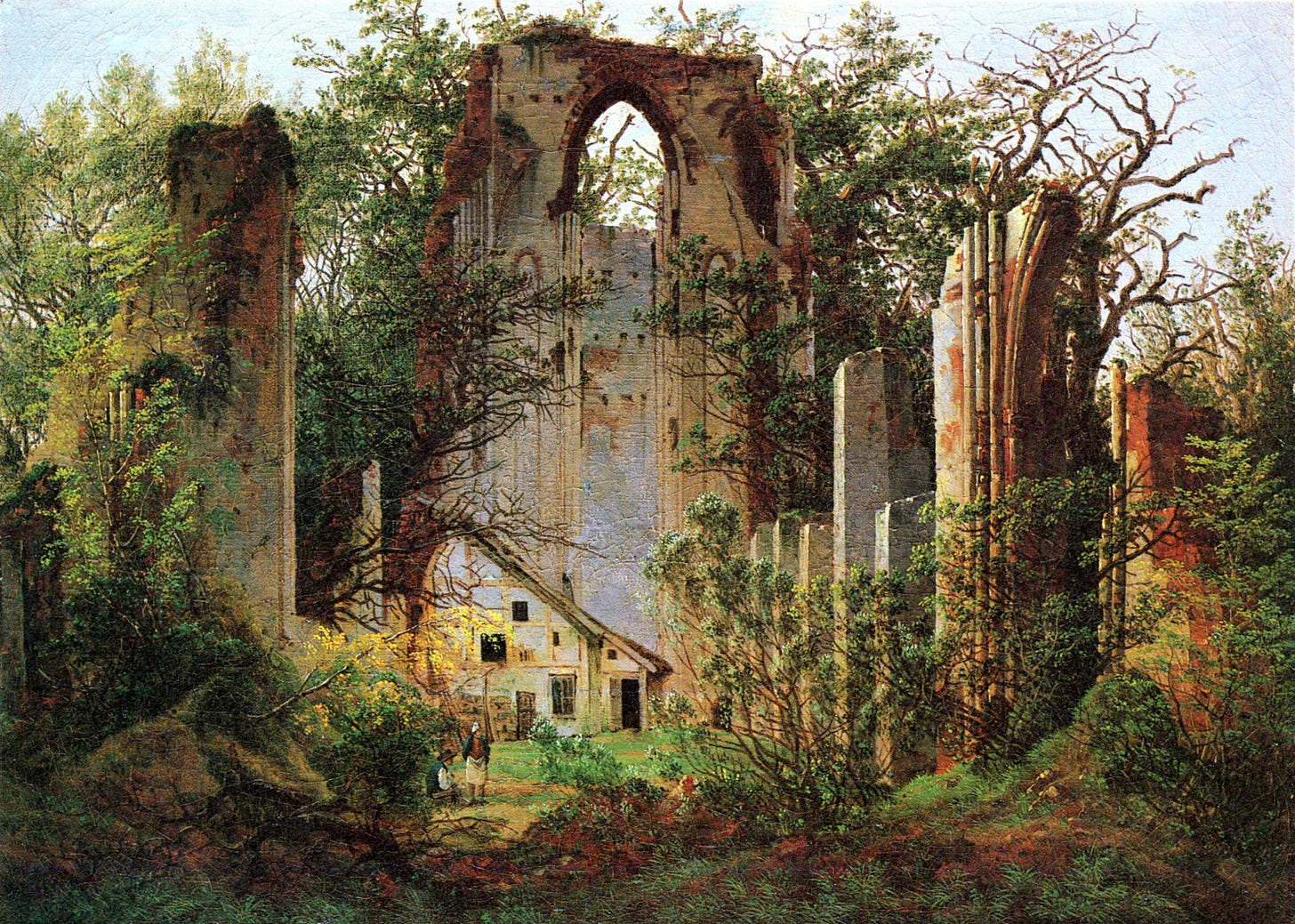 File:Caspar David Friedrich - Klosterruine Eldena (ca.1825).jpg - Wikimedia  Commons