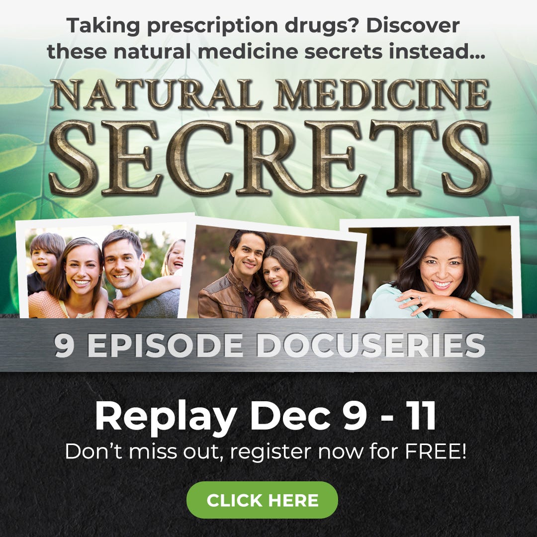 Natural Medicine Secrets--replay this weekend Natural Medicine Secrets--replay this weekend