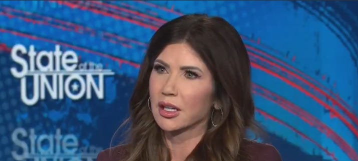 Kristi Noem Shows Why She's Got To Go During Sunday Interview Debacle