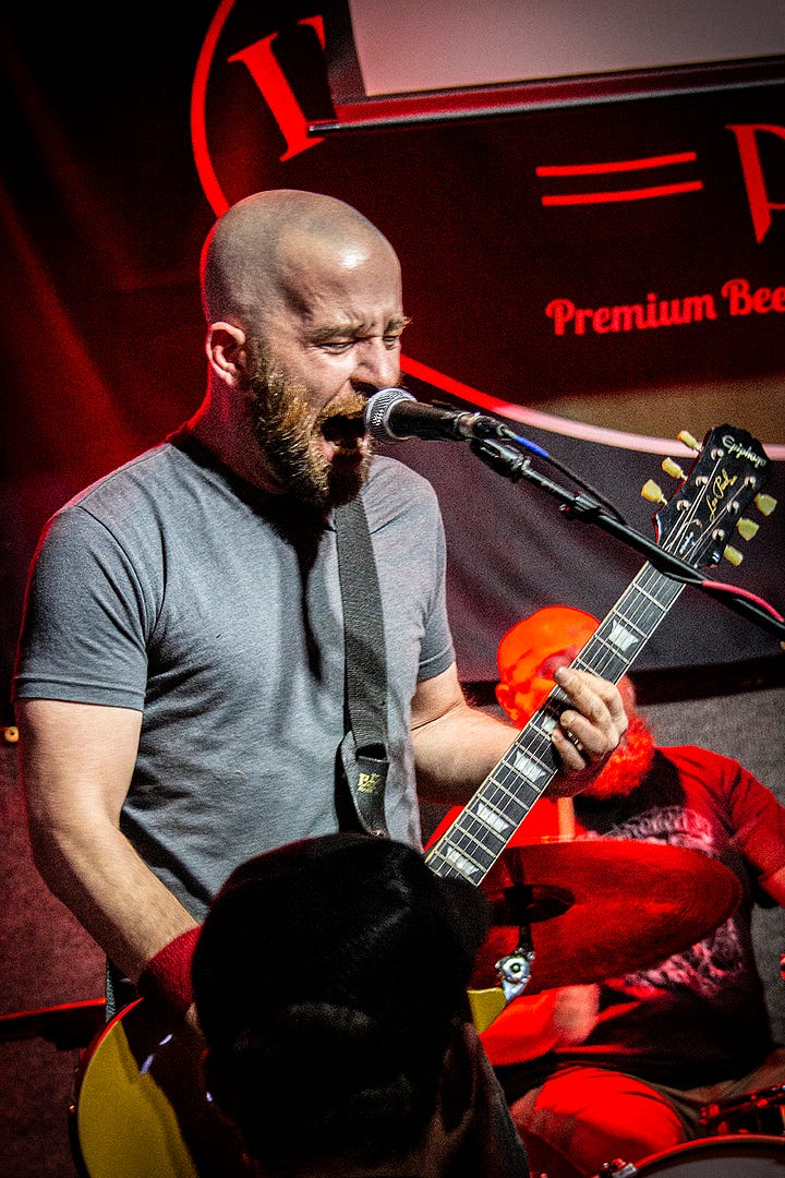 Brandt Holmes performs with The Fleeting Romance / photos by author
