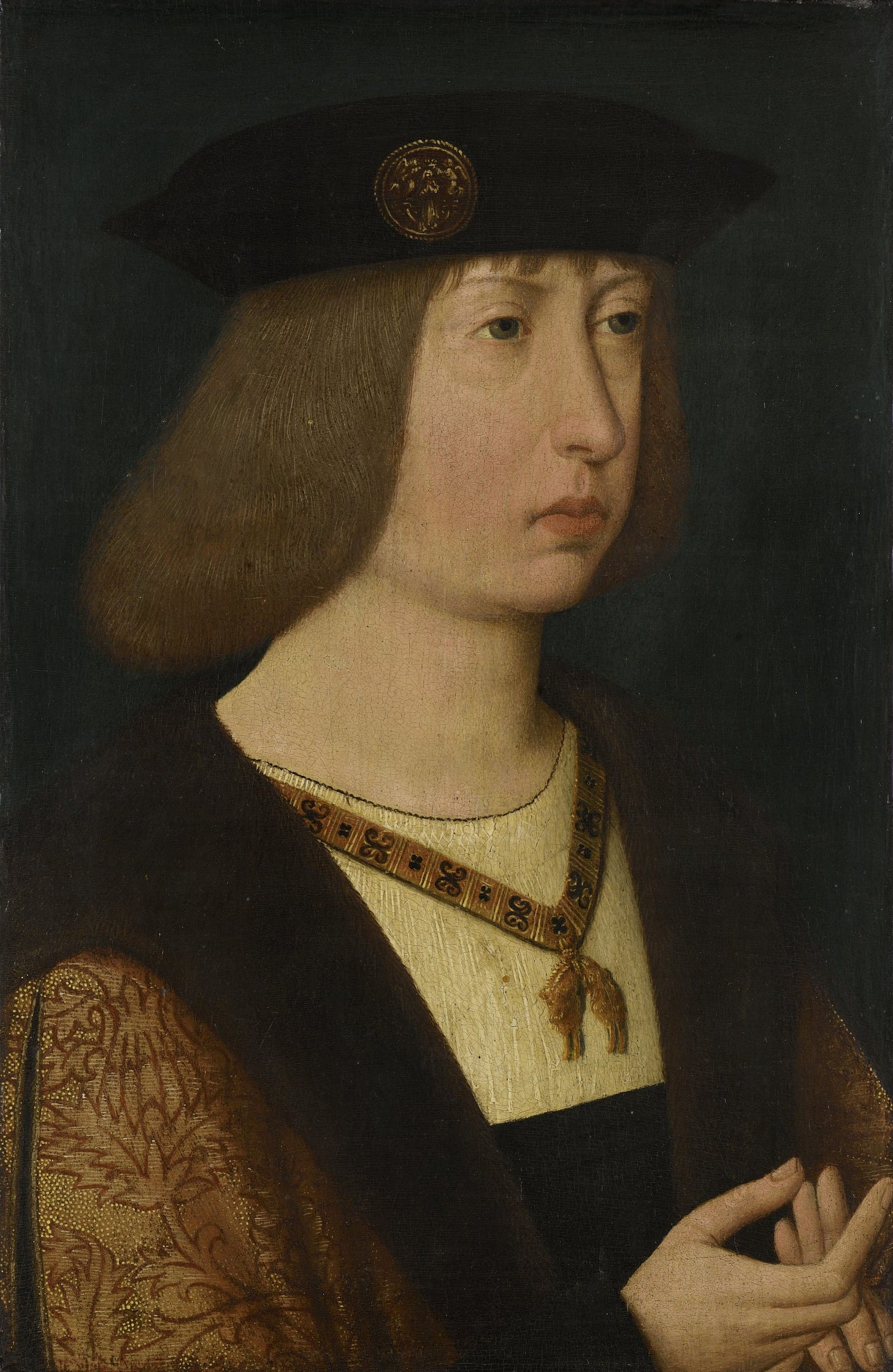 Philip the Handsome of Burgundy, taken from https://en.wikipedia.org/wiki/Philip_I_of_Castile#/media/File:16e_eeuw_onbekend_schilder_-_Filips_de_Schone,_Aartshertog_van_Oostenrijk,_Hertog_van_Bourgondie.jpg