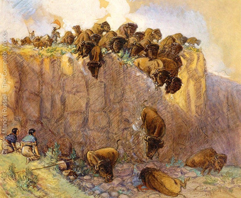The Buffalo Jumps of North America | Amusing Planet