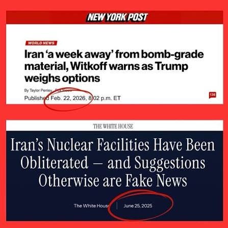 So apparently the U.S. “obliterated” Iran's nuclear program back in June — only for the Iranians to miraculously rebuild their weapons-grade capabilities in the span of a few months. Or maybe it So apparently the U.S. “obliterated” Iran's nuclear program back in June — only for the Iranians to miraculously rebuild their weapons-grade capabilities in the span of a few months. Or maybe it