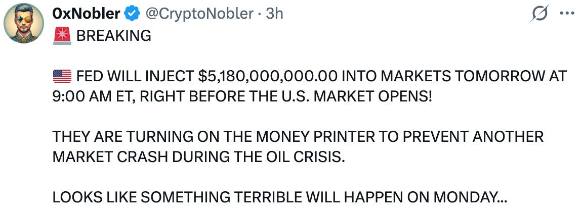 A warning