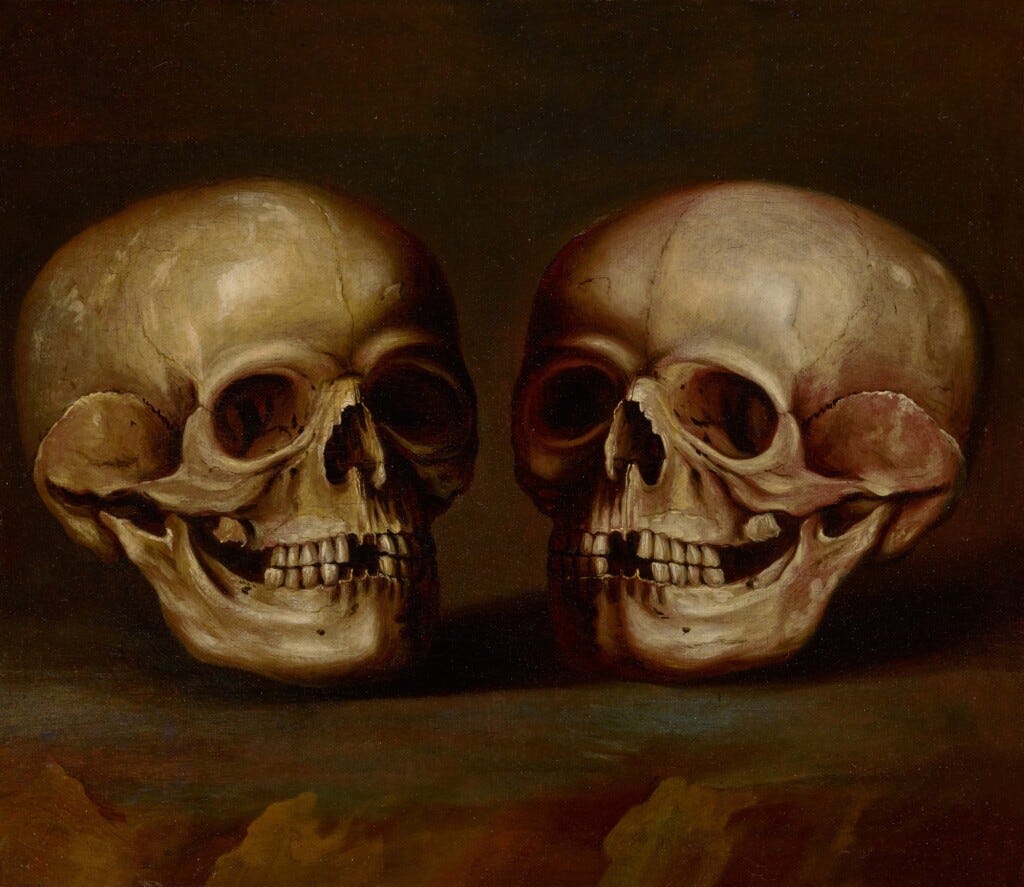 Philippe de Champaigne vanitas skull tulip hourglass