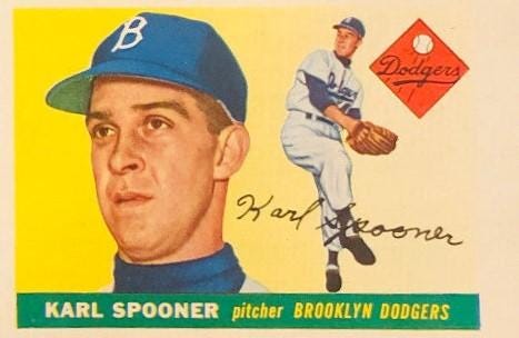 1955 Topps Karl Spooner