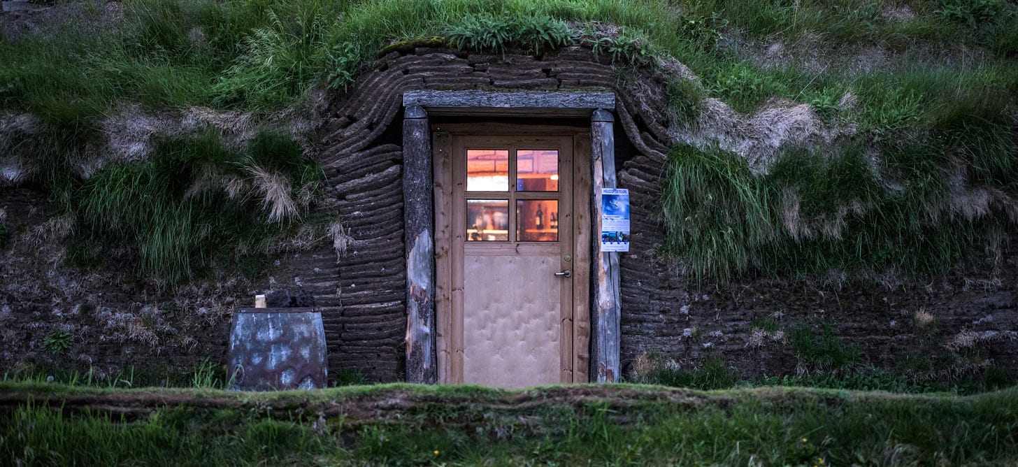 door in the ground