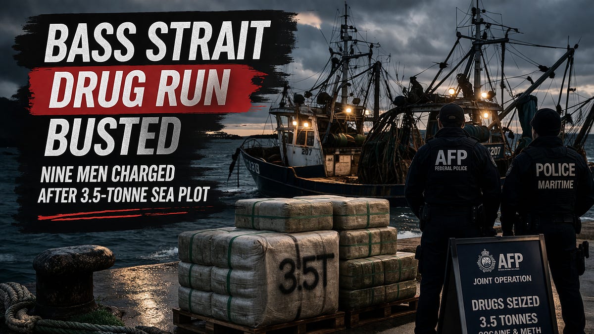 Nine men charged over alleged 3.5‑tonne cocaine plot off Australia’s coast