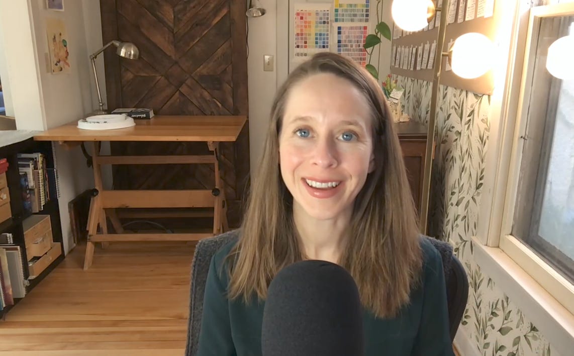 Sneak peek into graphic novelist K. Woodman-Maynard’s paid substack video: Choosing Joy on the big day. 