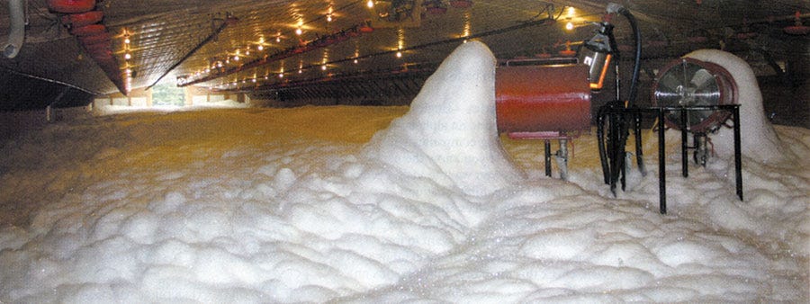 Government Approves Firefighting Foam to Exterminate Birds - UPC Winter  2006-2007 Poultry Press