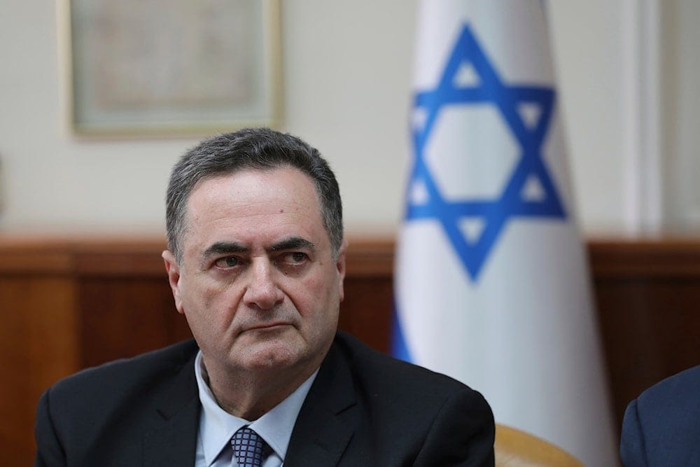 Then Minister of Transport and Minister of Foreign Affairs, Israel Katz, attends the weekly cabinet meeting at his office in occupied al Quds, Sunday, Feb. 24, 2019 (AP) Then Minister of Transport and Minister of Foreign Affairs, Israel Katz, attends the weekly cabinet meeting at his office in occupied al Quds, Sunday, Feb. 24, 2019 (AP)