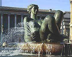 The River statue in Victoria Square, Birmingham