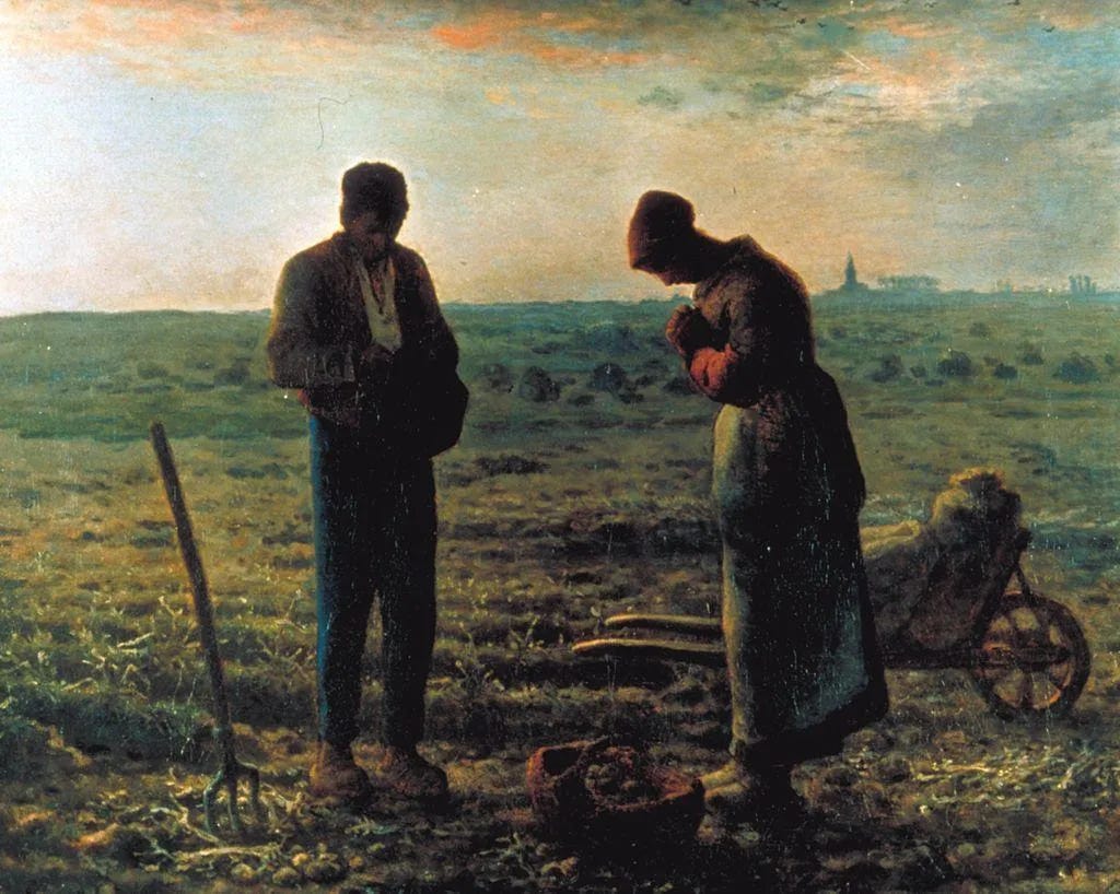 Jean-François Millet  - The angelus (1857–1859)
