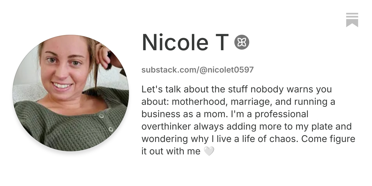 Nicole T | Substack