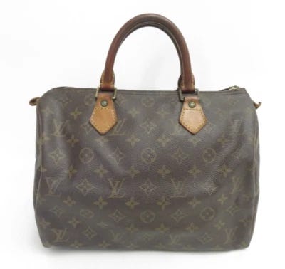 Authentic Louis Vuitton Speedy 30 Hand Bag Monogram Brown #42875 - Picture 1 of 21