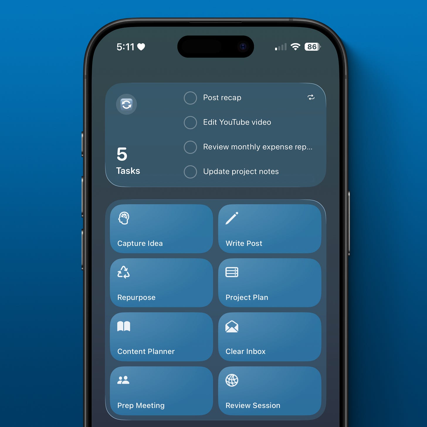 Turn Your iPhone Into a Productivity System (Widgets + Shortcuts)