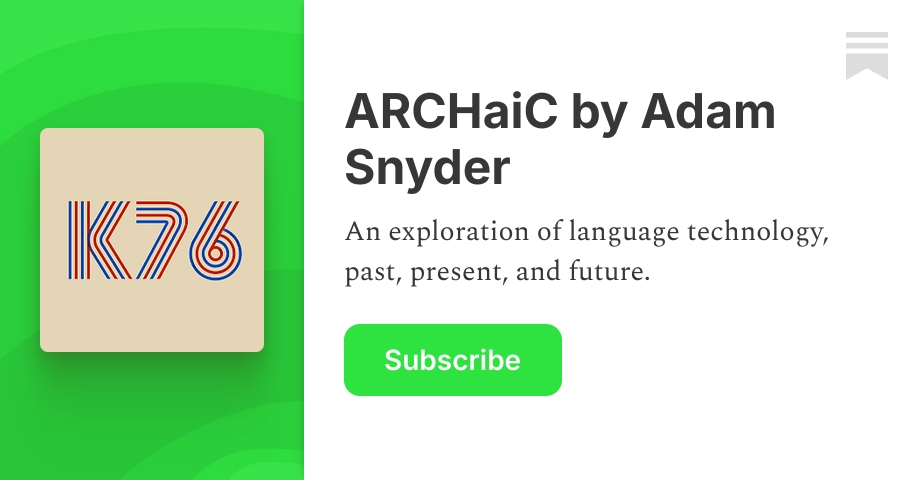 ARCHaiC by Adam Snyder | Substack