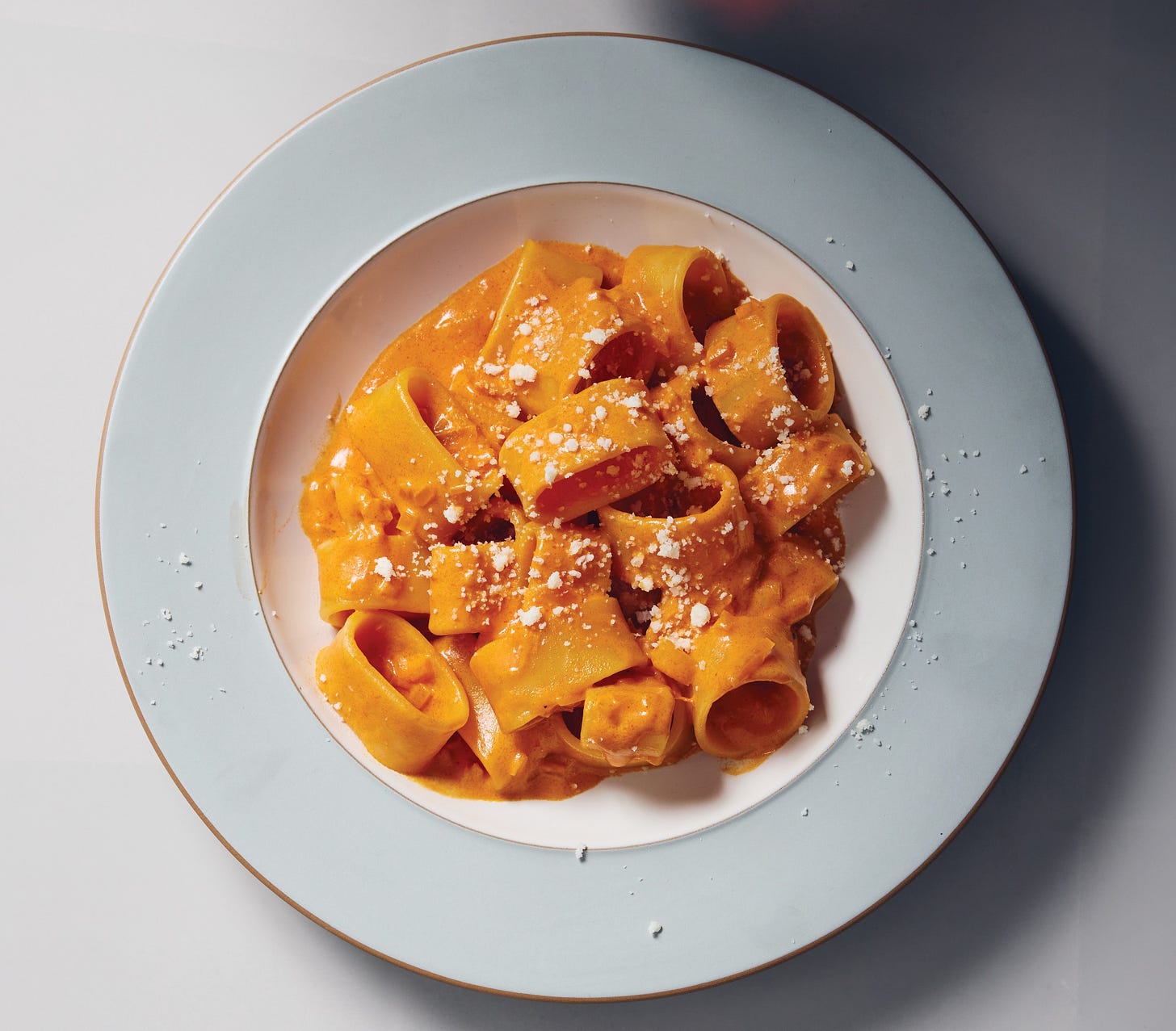 Plate of vodka pasta Plate of vodka pasta