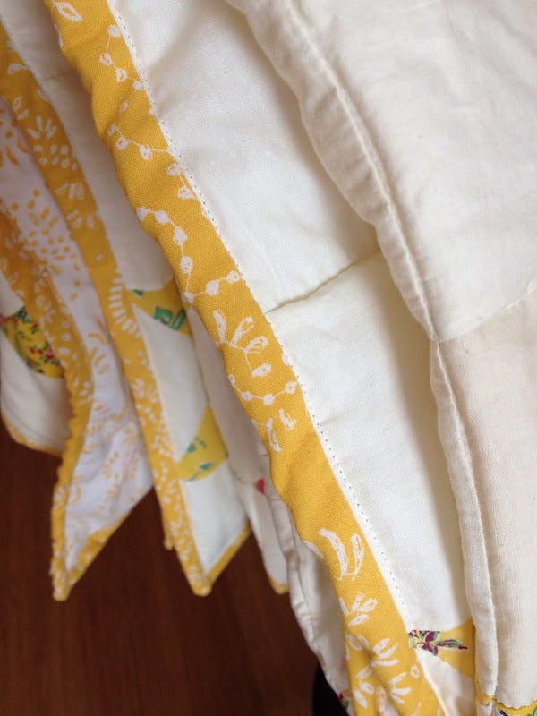 Yellow Quilt Binding Yellow Quilt Binding