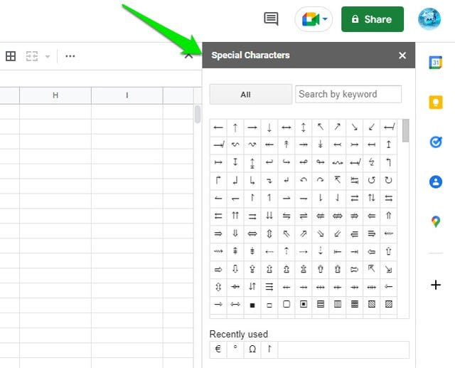 4 Ways To Insert Symbols and Special Characters in Google Sheets 4 Ways To Insert Symbols and Special Characters in Google Sheets