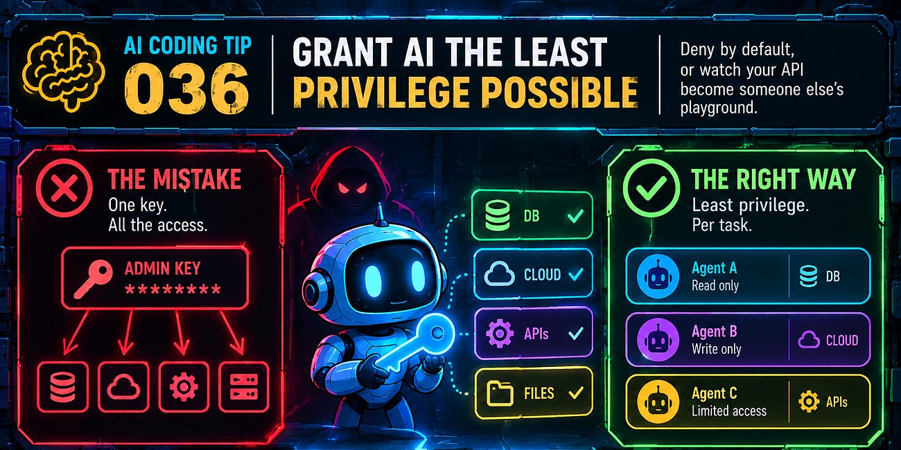 AI Coding Tip 036 - Grant AI the Least Privilege Possible
