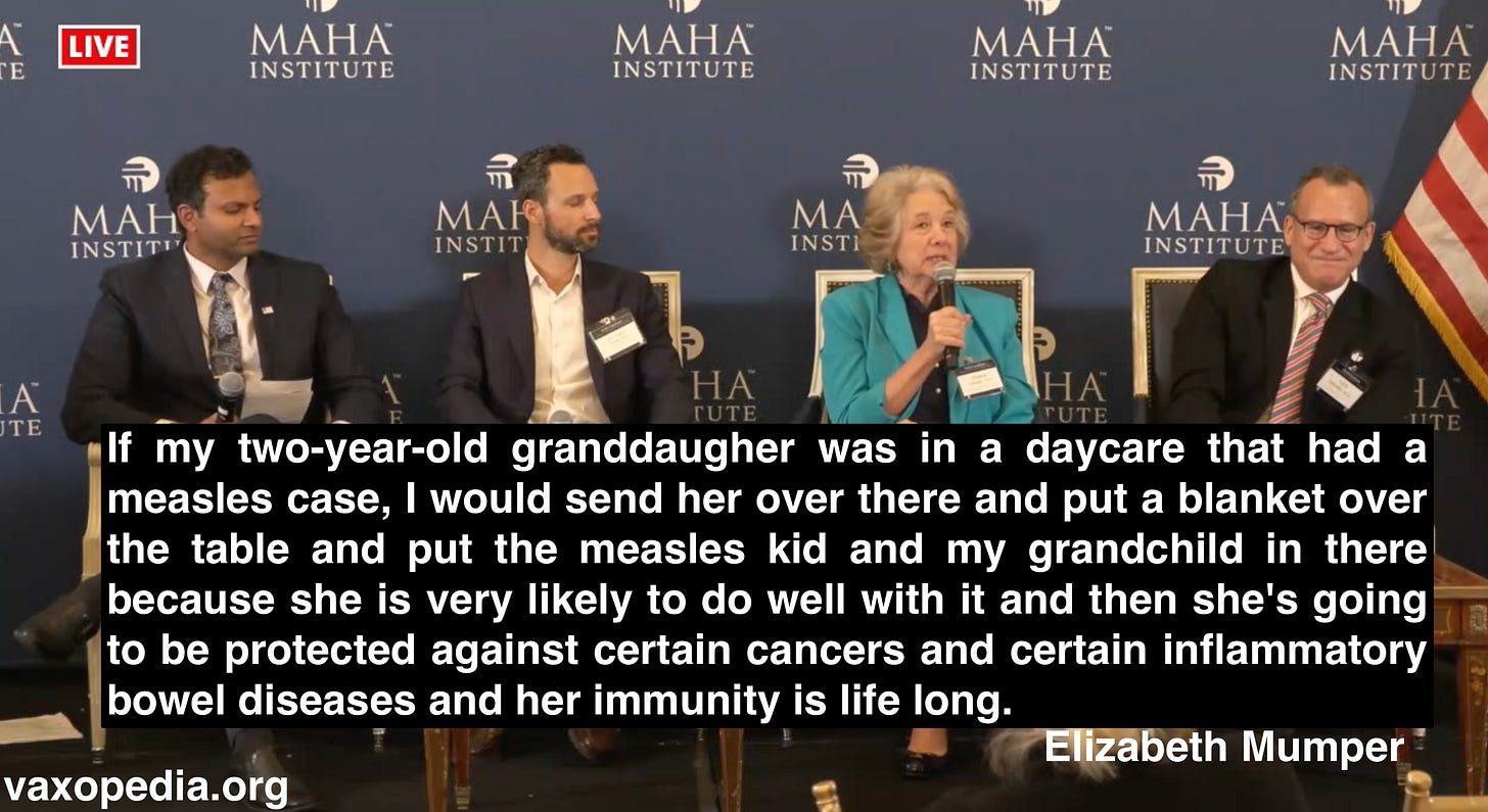 Like Del Bigtree, Liz Mumper actually wants her family to get sick with measles, even though it is a life-threatening disease.