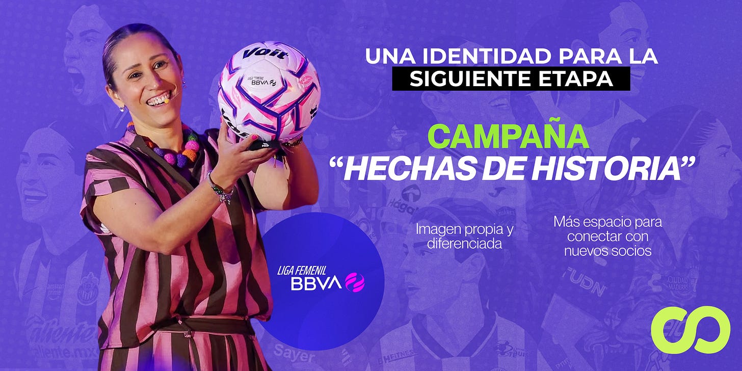Campaña Hechas de Historia, nueva identidad de la Liga Femenil BBVA