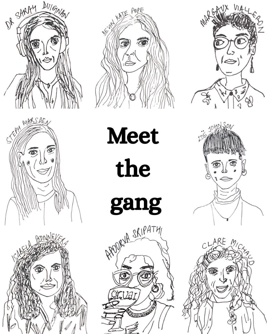 A group of women with different hair styles

AI-generated content may be incorrect.