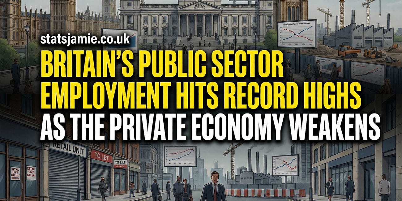 Britain’s Public Sector Hits Record Highs As The Private Economy Weakens