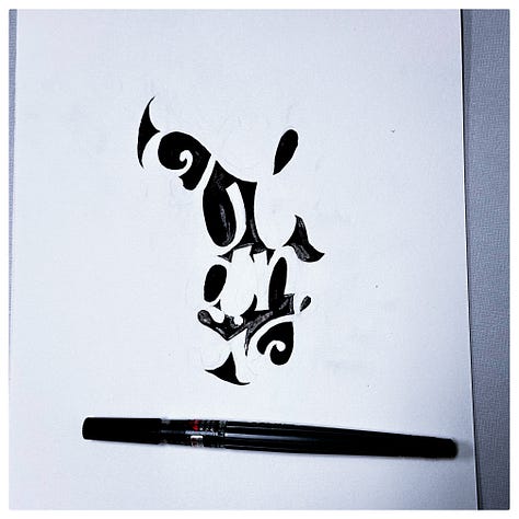 Sketches of the quote Great talent matures late.