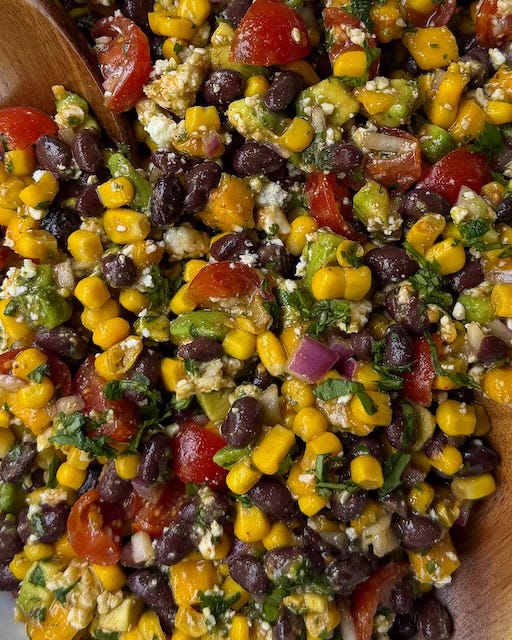 Black Bean, Corn and Mango Scoopable Salad