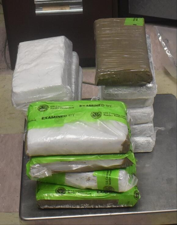 confiscated cocaine
