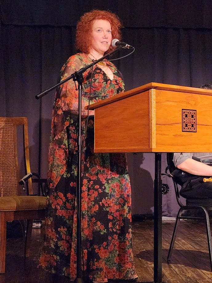 Kim Fahner at the launch of The Donoghue Girl.