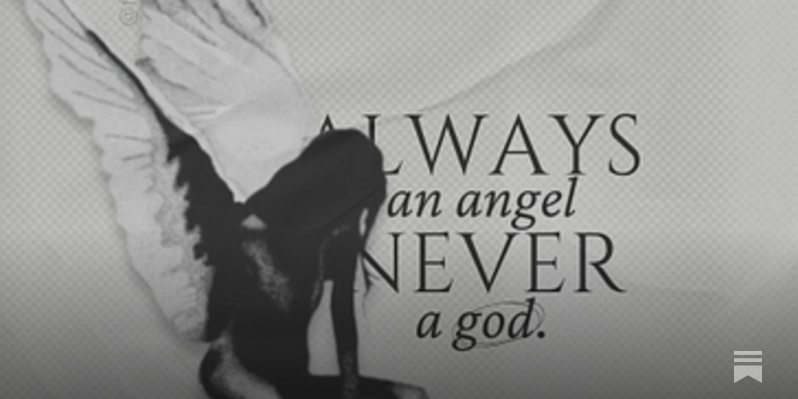 always an angel never a god. - 💌🖇️🤍🪷, image size:1600x800