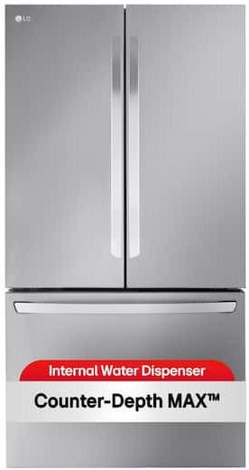 LG 27 cu. ft. Smart Counter-Depth MAX French Door Refrigerator with Internal  Water Dispenser in PrintProof Stainless Steel LRFLC2706S - The Home Depot