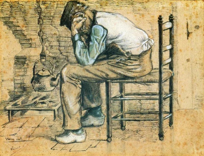 Worn Out by Vincent Van Gogh Reproduction For Sale | 1st Art Gallery