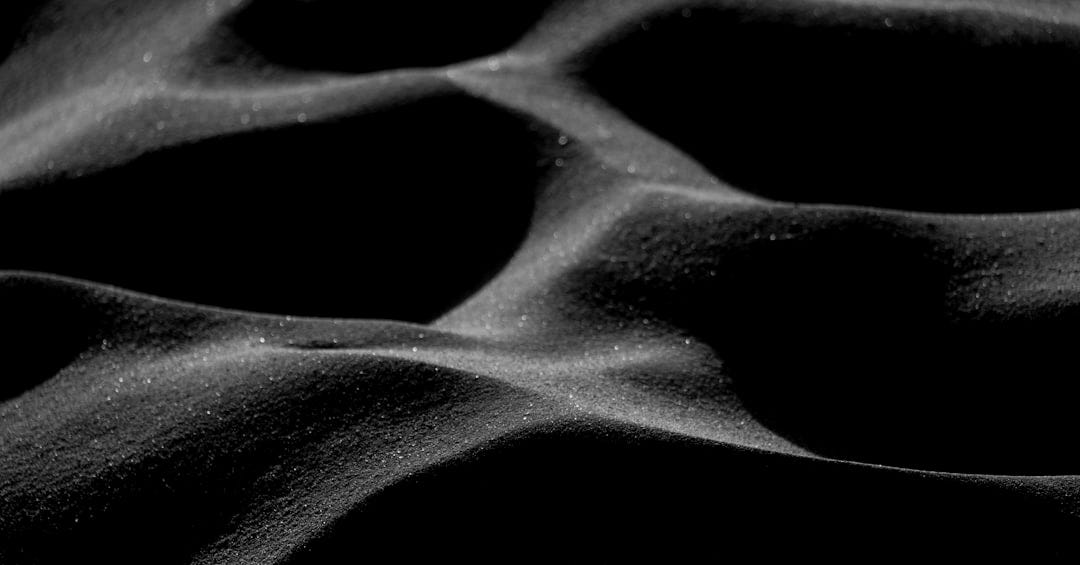 a close up view of a sand dune