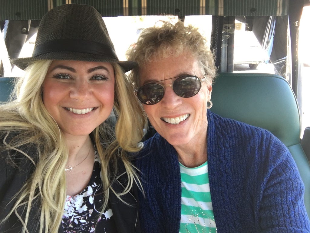 Christina Nikols and Nancy Duszczak in the Villages in Florida