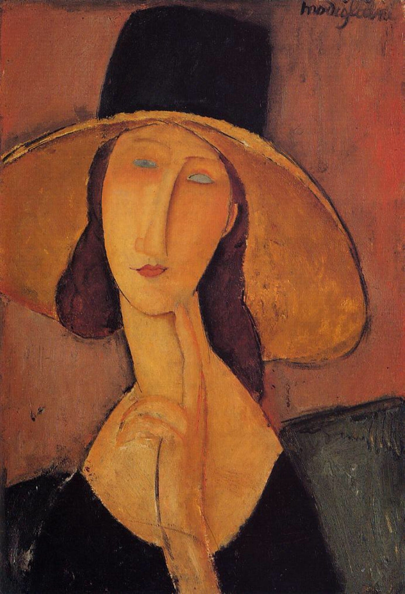 Jeanne Hébuterne, painted by Modigliani, 1918. Jeanne Hébuterne, painted by Modigliani, 1918.