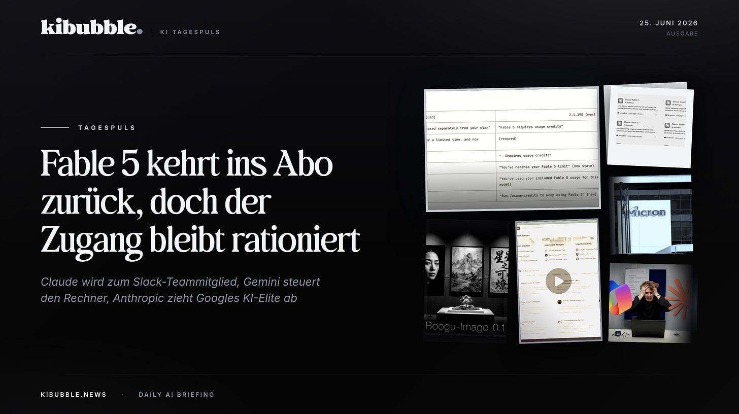 Anthropic zieht Fable 5 ins Abo und rationiert den Zugang
