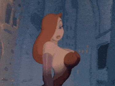 a drawing of a woman standing in a narrow alleyway