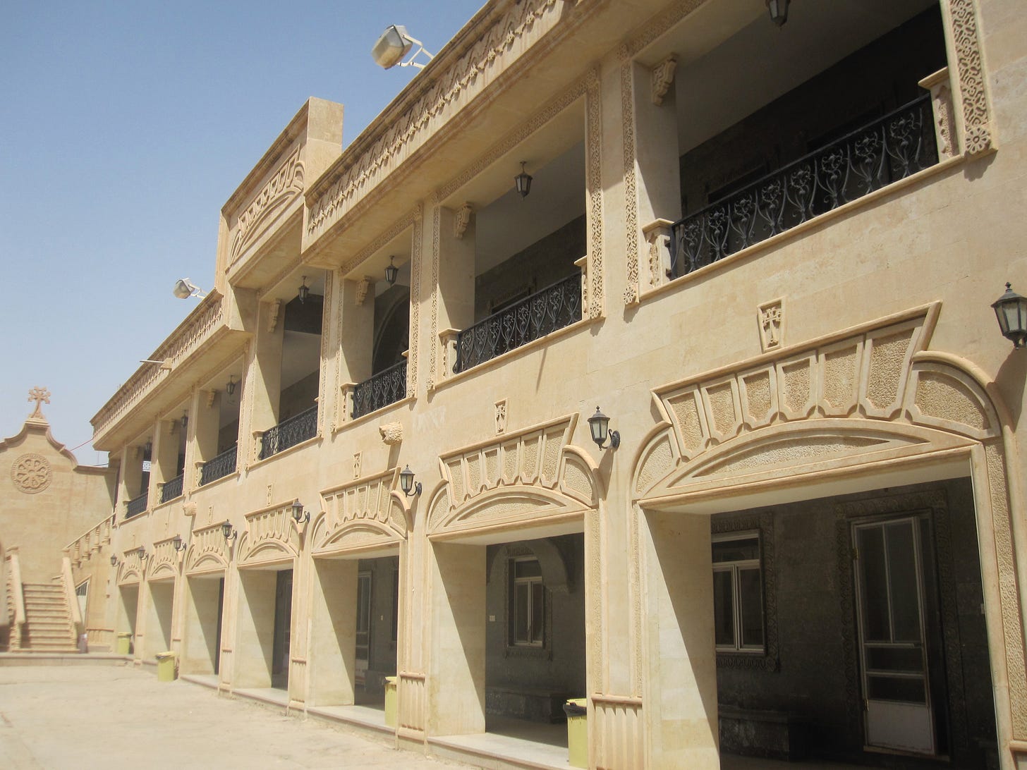 Inside the walls of the Mar Behnam Monastery and Convent in Iraq. Inside the walls of the Mar Behnam Monastery and Convent in Iraq.