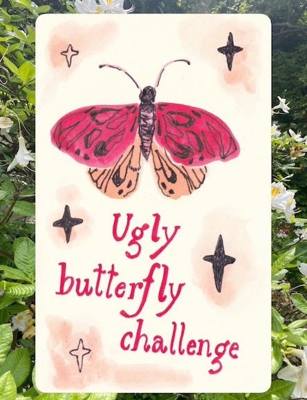pink butterfly for ugly butterfly challenge by rebecka.emilia.art pink butterfly for ugly butterfly challenge by rebecka.emilia.art