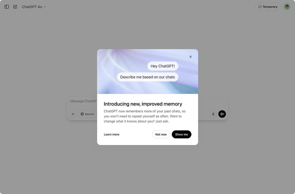 Newsletter artwork for “ChatGPT Remembers Everything Now | Weekly Edition”