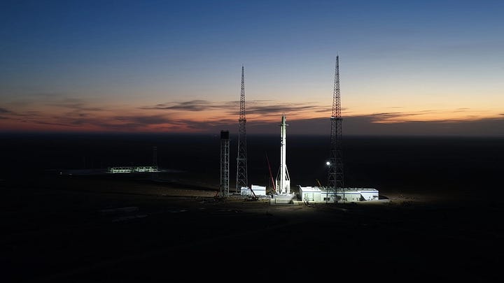 The Long March 12 launch vehicle series’ launch pad at the Jiuquan Satellite Launch Center.
