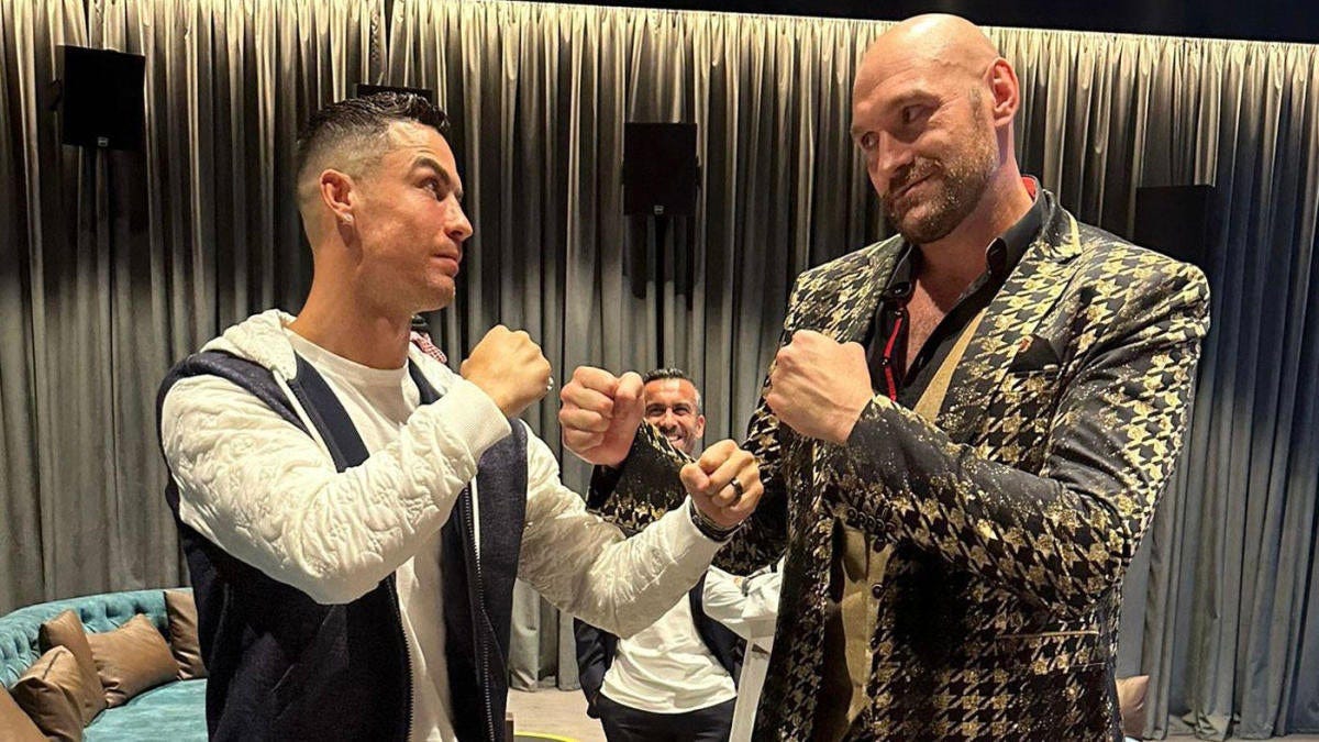 Tyson Fury vs. Francis Ngannou: Cristiano Ronaldo, Eminem, Manny Pacquiao  among stars in attendance - CBSSports.com