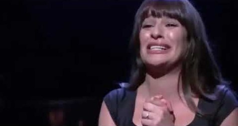 Rachel Berry on Glee crying and begging "pleek" Rachel Berry on Glee crying and begging "pleek"