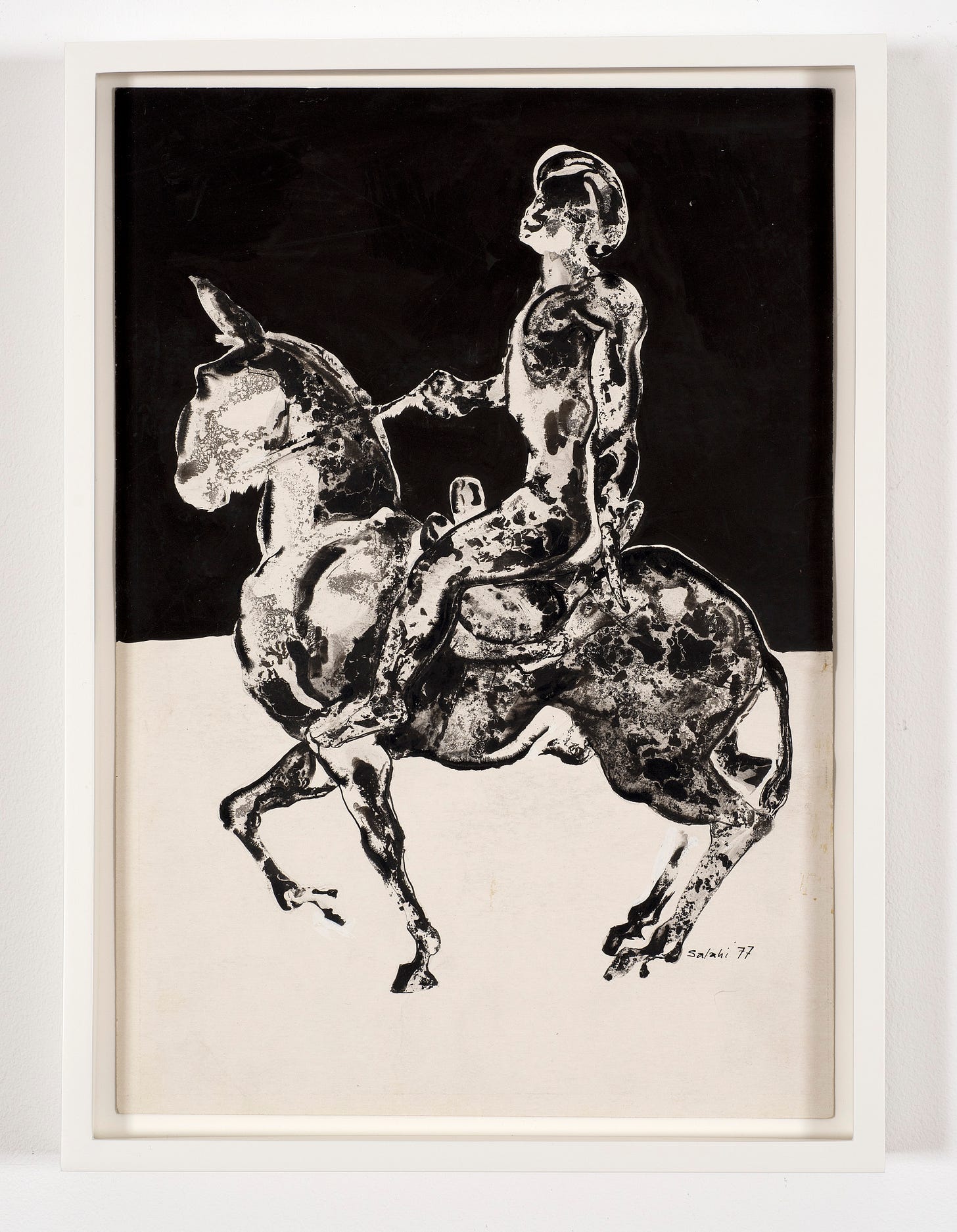 Ibrahim El-Salahi | Illustration no. 3 for Tayeb Salih's novel Maryoud,  1977 | Art Basel