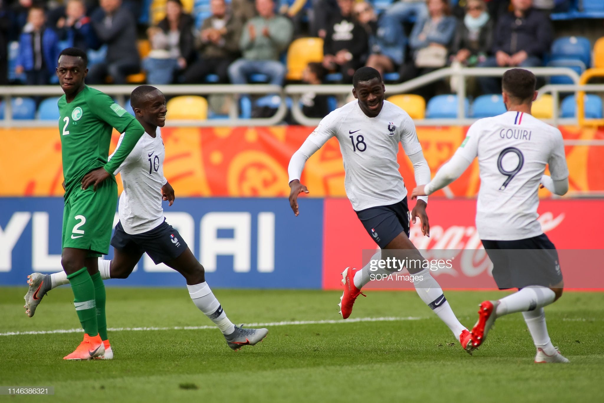 Moussa Diaby, Youssouf Fofana and Amine Gouiri are seen... Moussa Diaby, Youssouf Fofana and Amine Gouiri are seen...